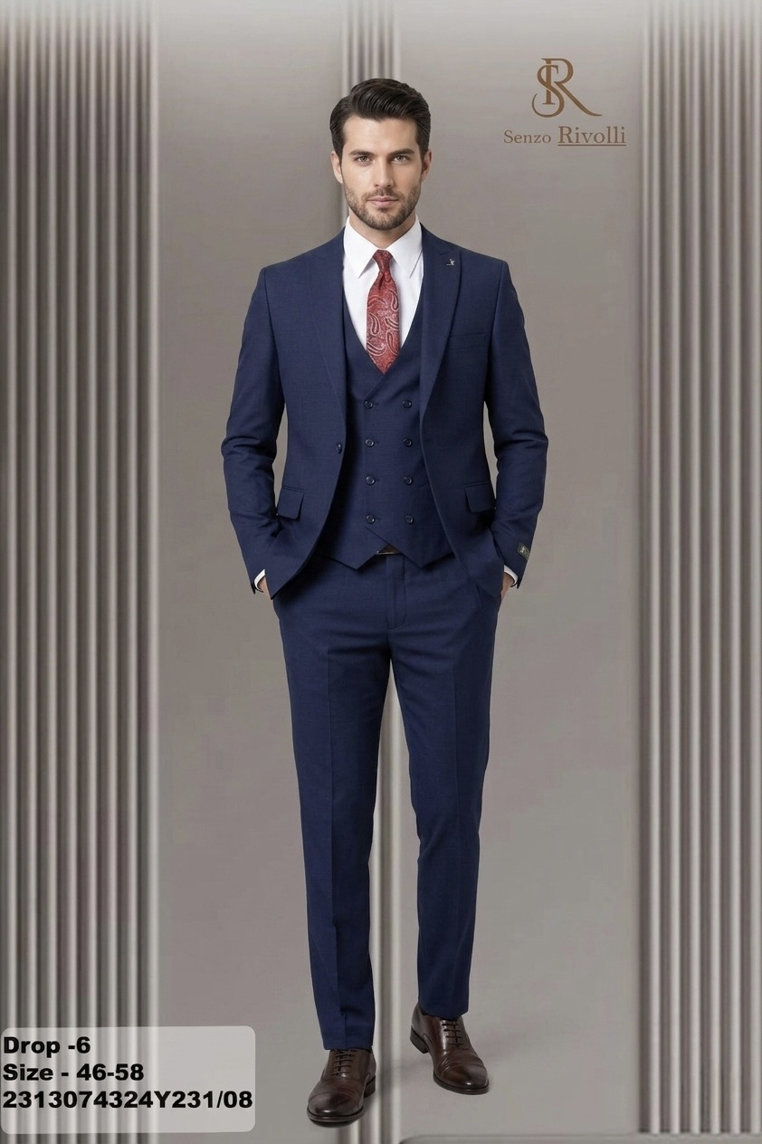 Costume Bleu Marine Premium