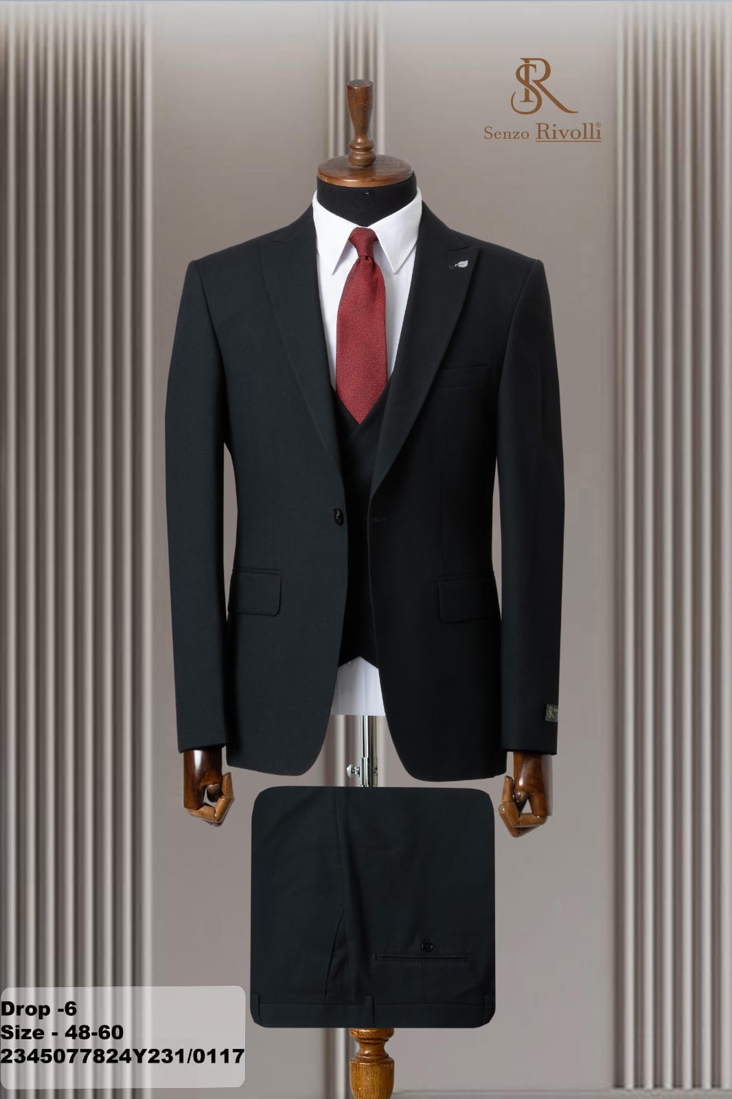 Costume Gris Sombre Premium