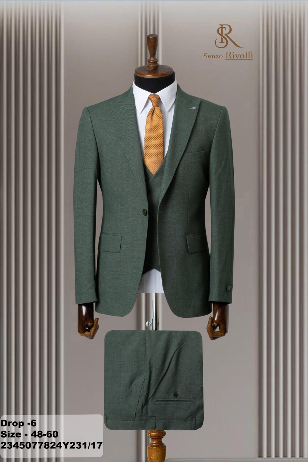 Costume Vert Kaki Premium