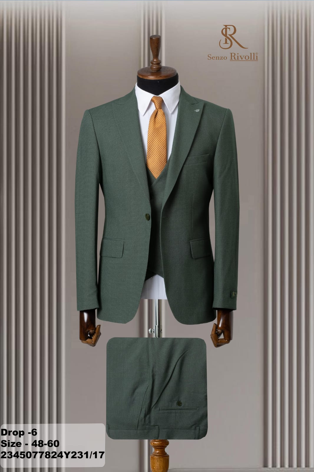 Costume Vert Kaki Premium