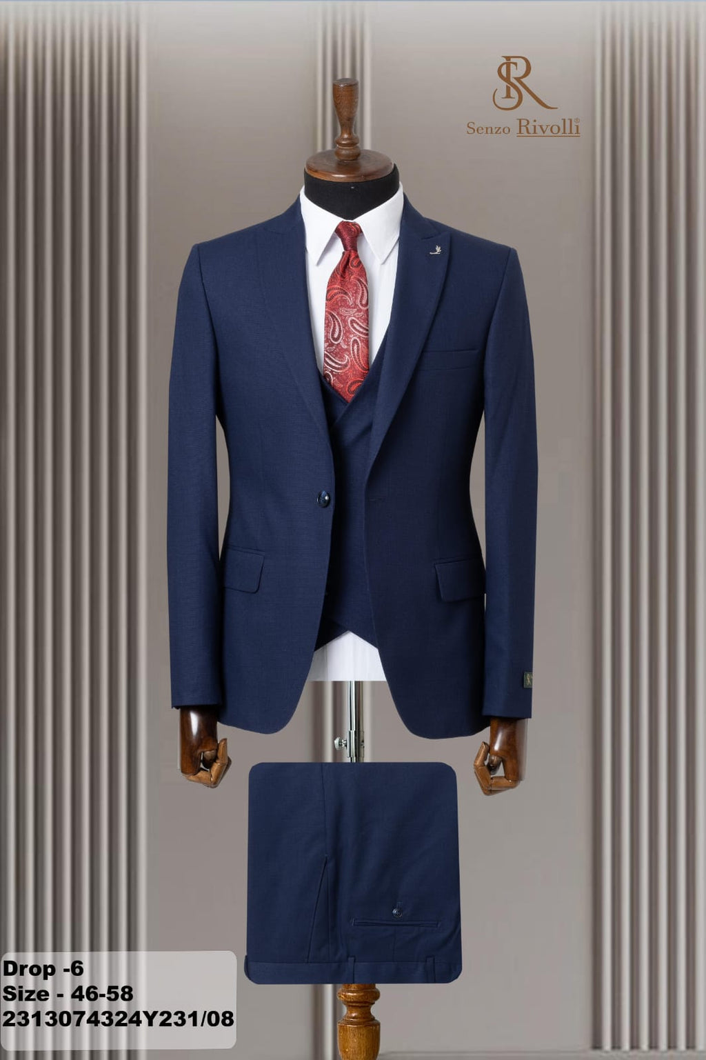 Costume Bleu Marine Premium