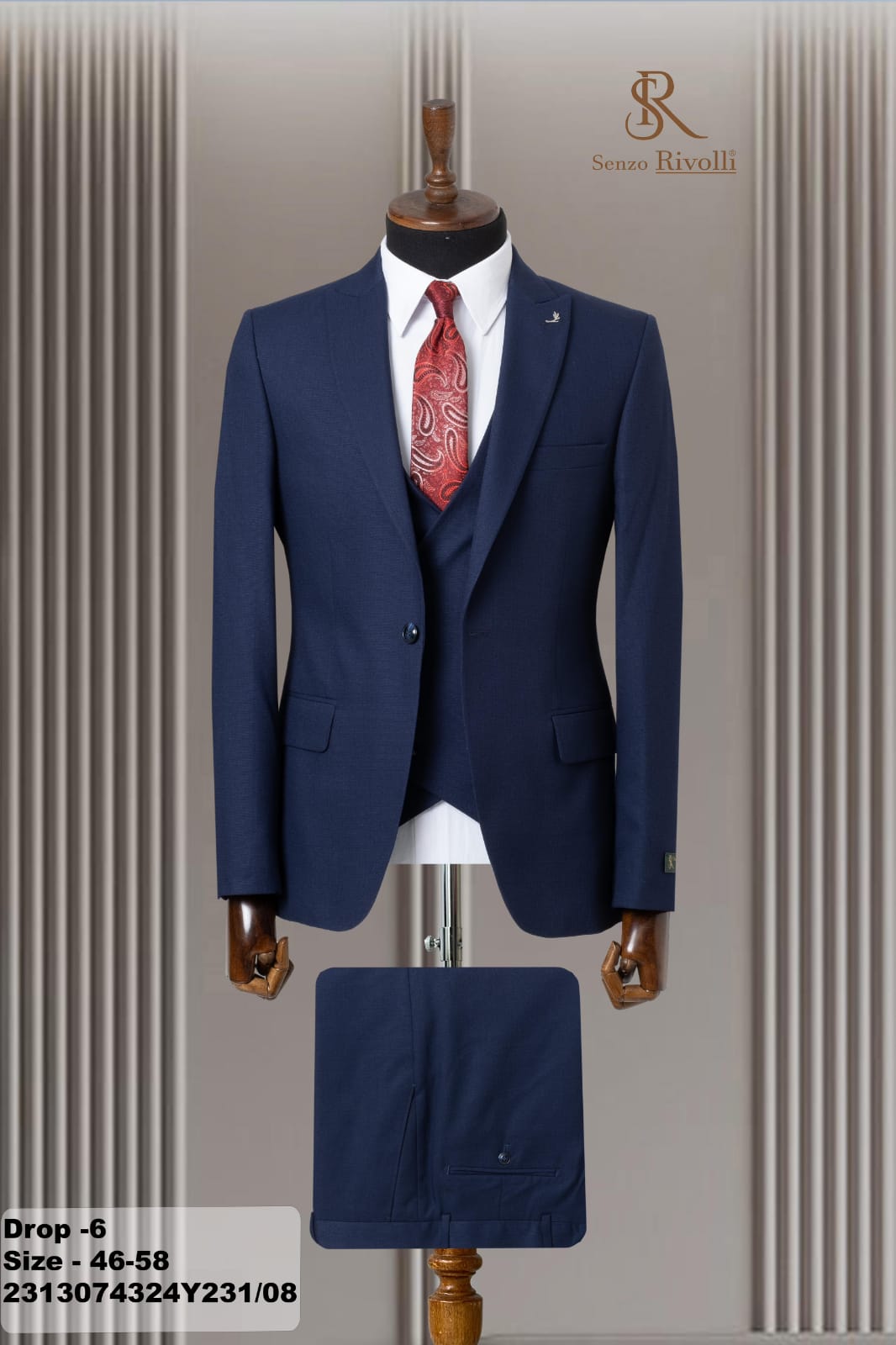 Costume Bleu Marine Premium