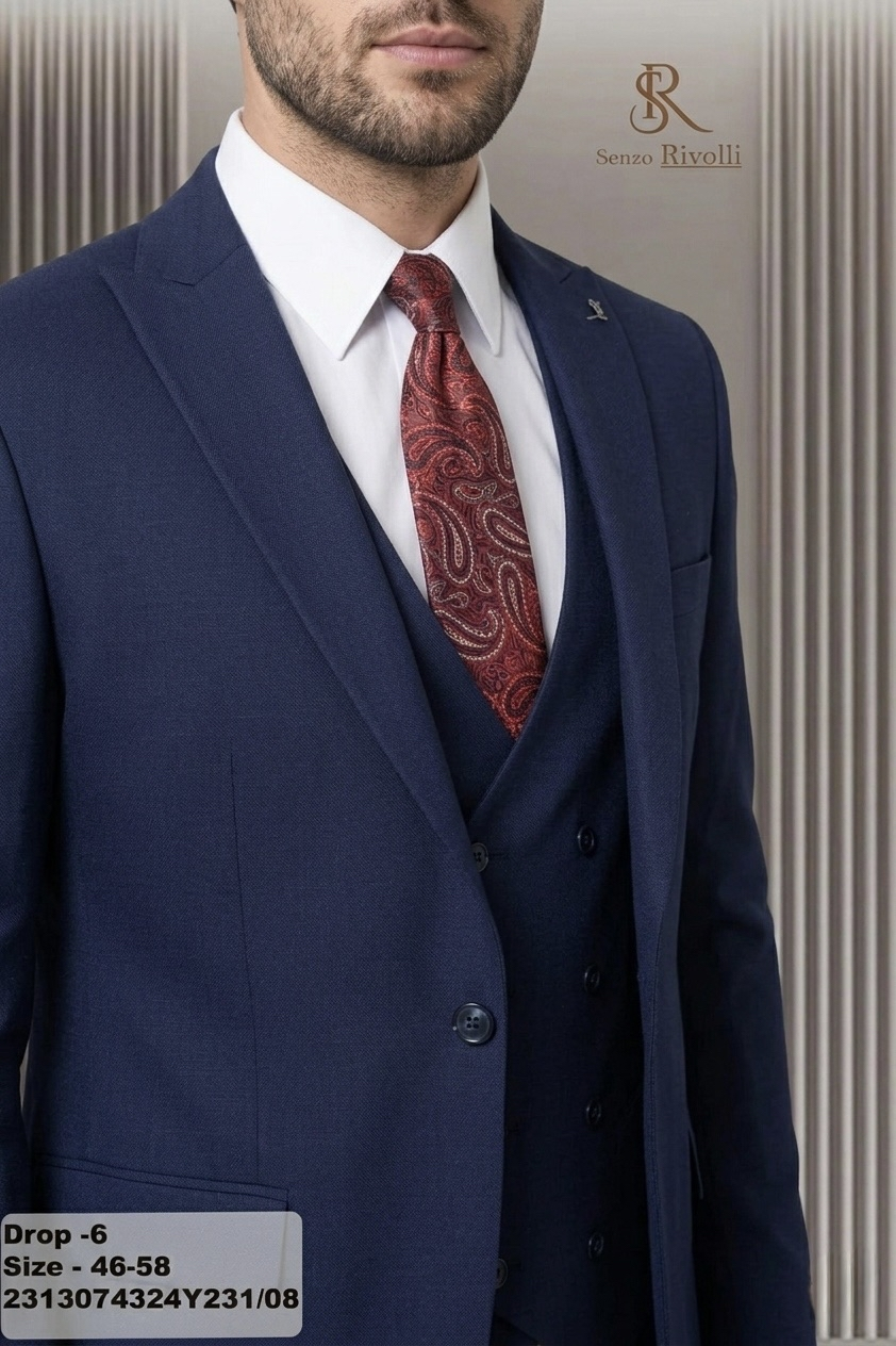 Costume Bleu Marine Premium