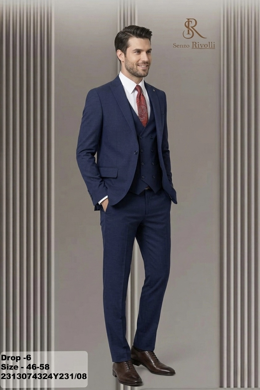 Costume Bleu Marine Premium
